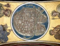 Affresco di Taddeo di Bartolo al Palazzo Pubblico di Siena