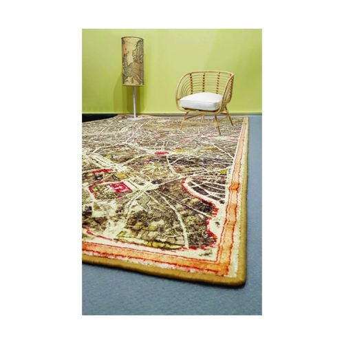 Arredare con le carte geografiche, tappeti, quadri, carta da parati adesiva