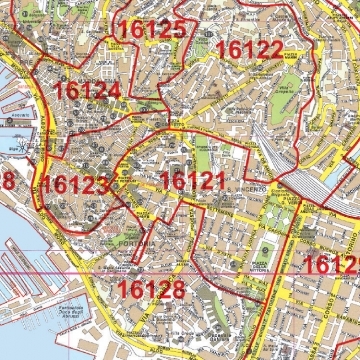 Carte geografiche delle principali città, province e regioni  italiane per pianificazioni commerciali