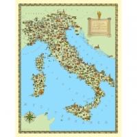 Cartine geografiche d’Italia scolastiche e per arredamento