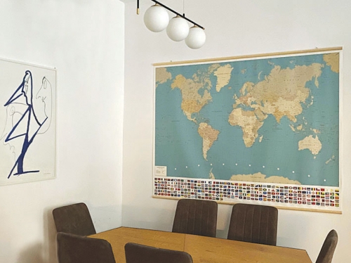 Dai vita alle pareti con mappe murali personalizzate fai da te