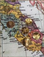 Idee cartografiche su misura: medagliere in plexiglass