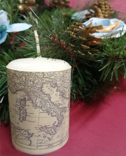 Idee originali con le carte geografiche per i regali di Natale