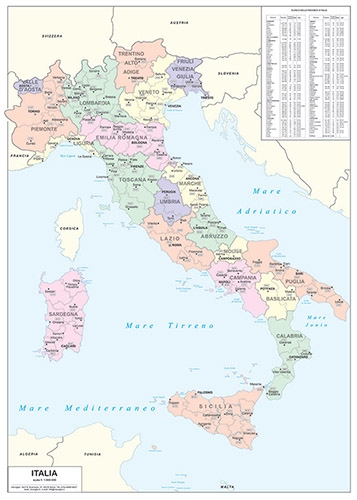 Unità d'Italia:  celebrare il paese con la cartografia 