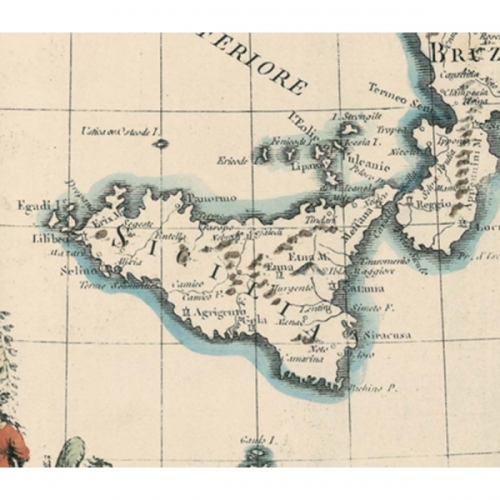 La sala delle carte geografiche del museo Uffizi di Firenze