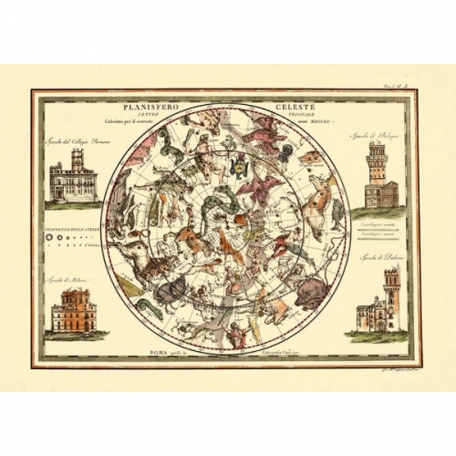 Le carte geografiche celesti antiche della cartografica Visceglia