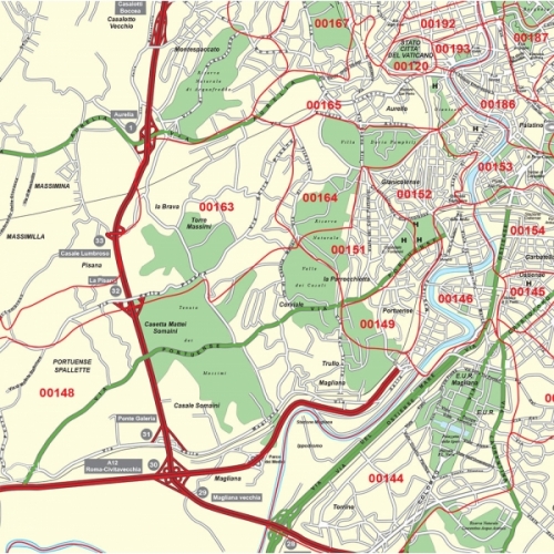 Le carte geografiche di Roma