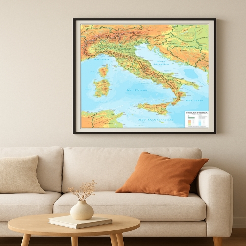Le montagne sulle mappe fisiche Visceglia
