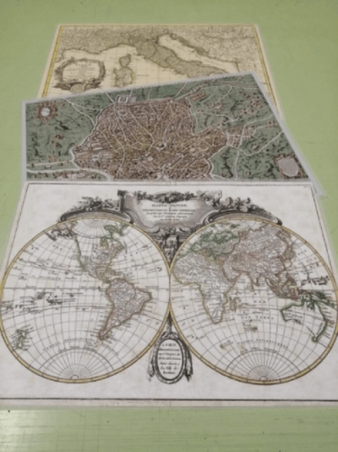 Le tovagliette all’americana personalizzate con mappe Visceglia