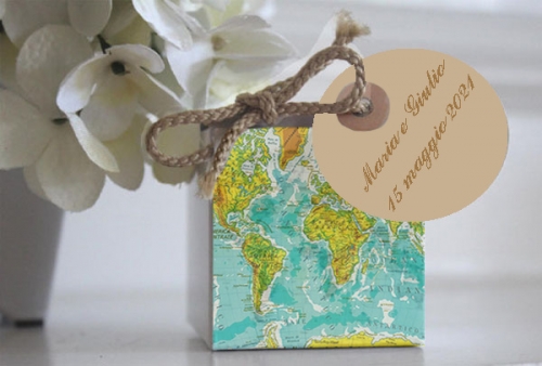 Lo stile delle carte geografiche per il tuo matrimonio