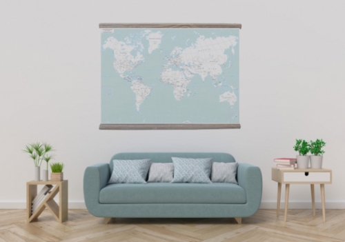 Planisferi, le carte geografiche del mondo per arredamento di casa e uffici