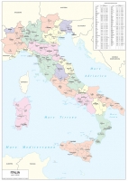 Regioni d'Italia: carte geografiche da nord a sud