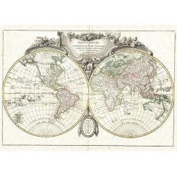 Carta antica del Mondo 1775