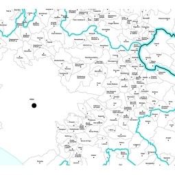 Administrative map of central Italy
