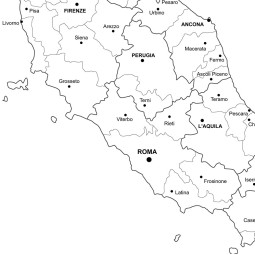 Administrative map of Italy