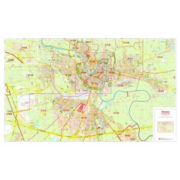 Plan of Verona with postal codes