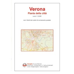 Plan of Verona with postal codes