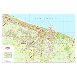 Plan of Pescara, with postal codes
