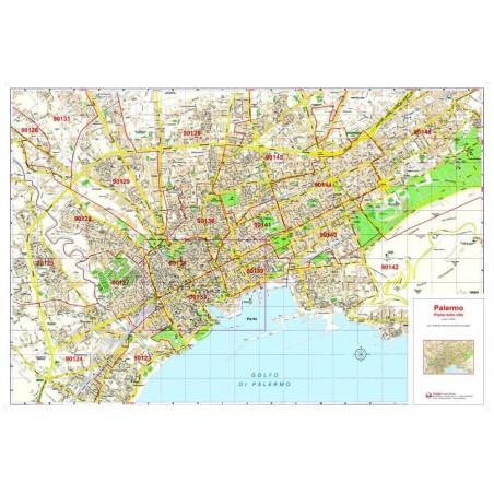Mappa della Città di Palermo con CAP