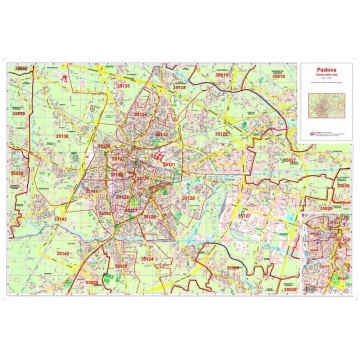 Mappa della Città di Padova con CAP