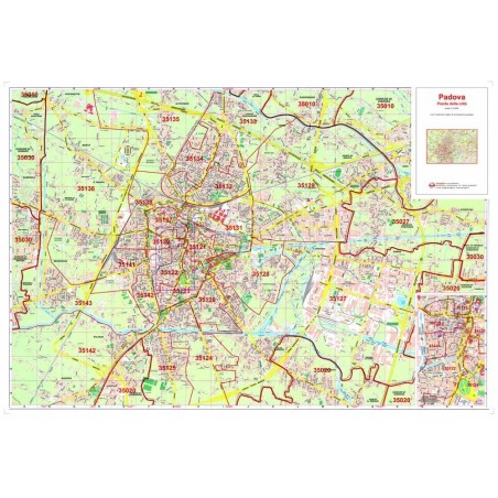 Mappa della Città di Padova con CAP