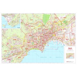 Plan of Naples with postal codes