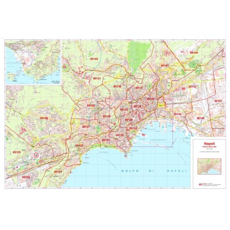 Mappa della Città di Napoli con CAP