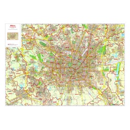 Plan of Milan with postal codes