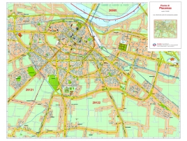 Mappa della Città di Piacenza con CAP