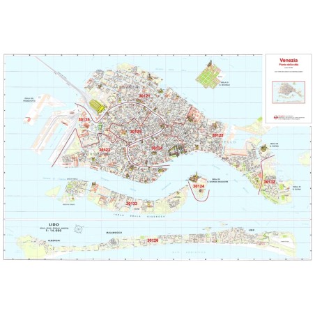 Mappa della Città di Venezia con CAP
