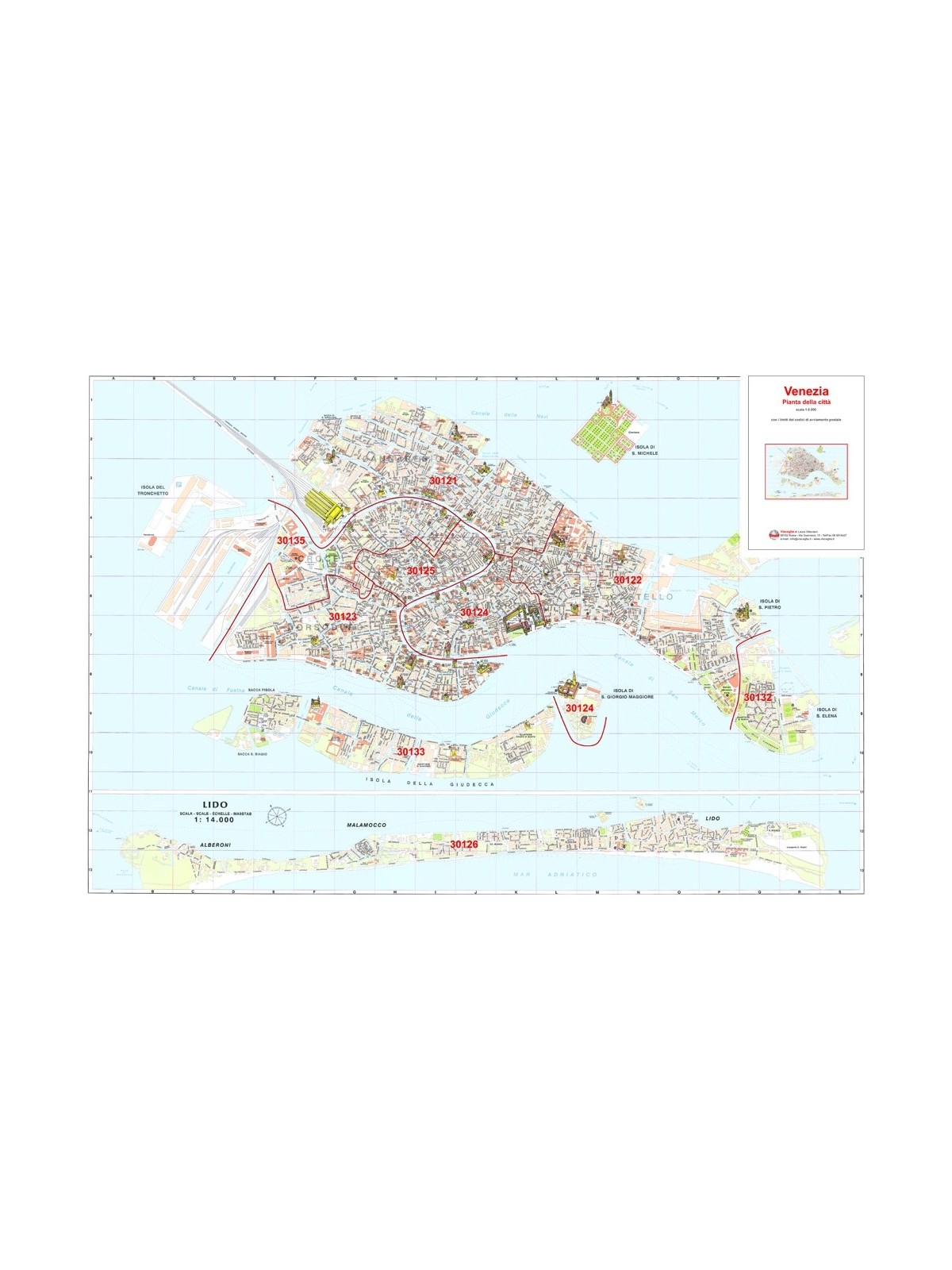 Città di Venezia con CAP