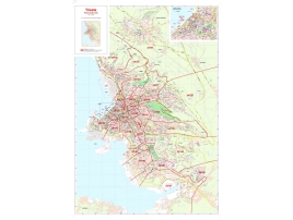Plan of Trieste with postal codes