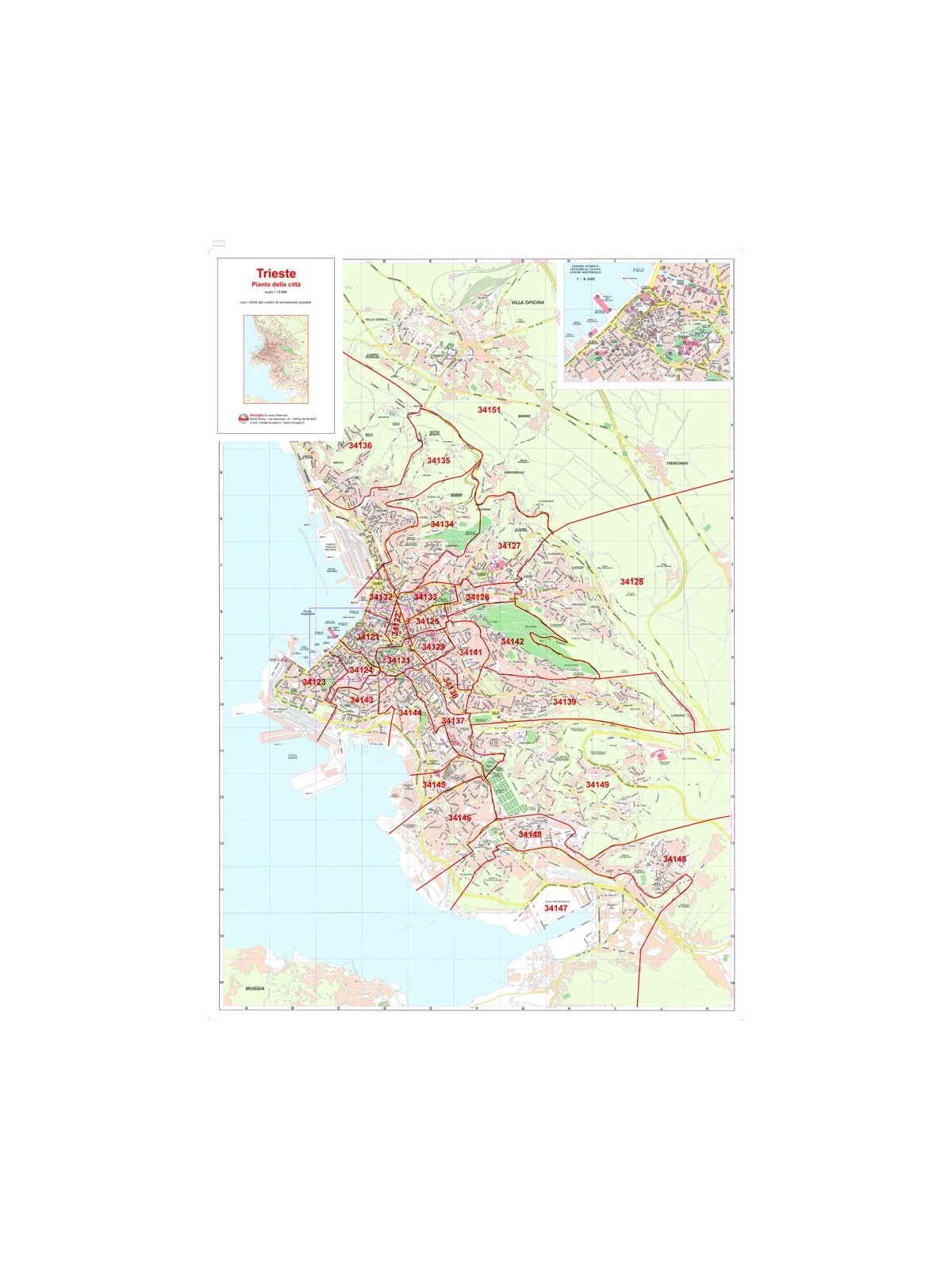 Città di Trieste con CAP