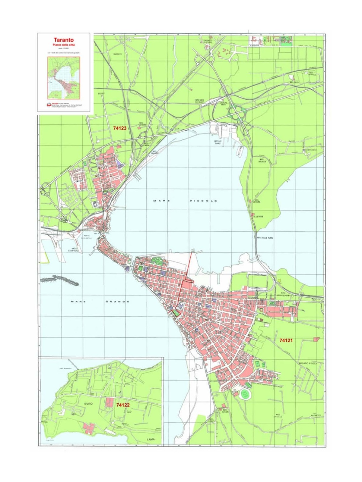 Città di Taranto con CAP