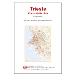 Plan of Trento with postal codes