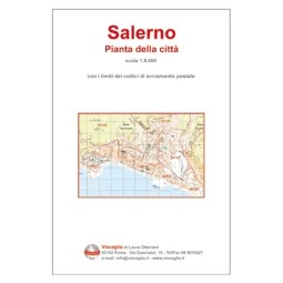 Plan of Salerno, with postal codes