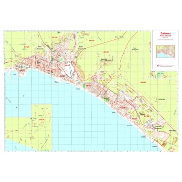Mappa della Città di Salerno con CAP