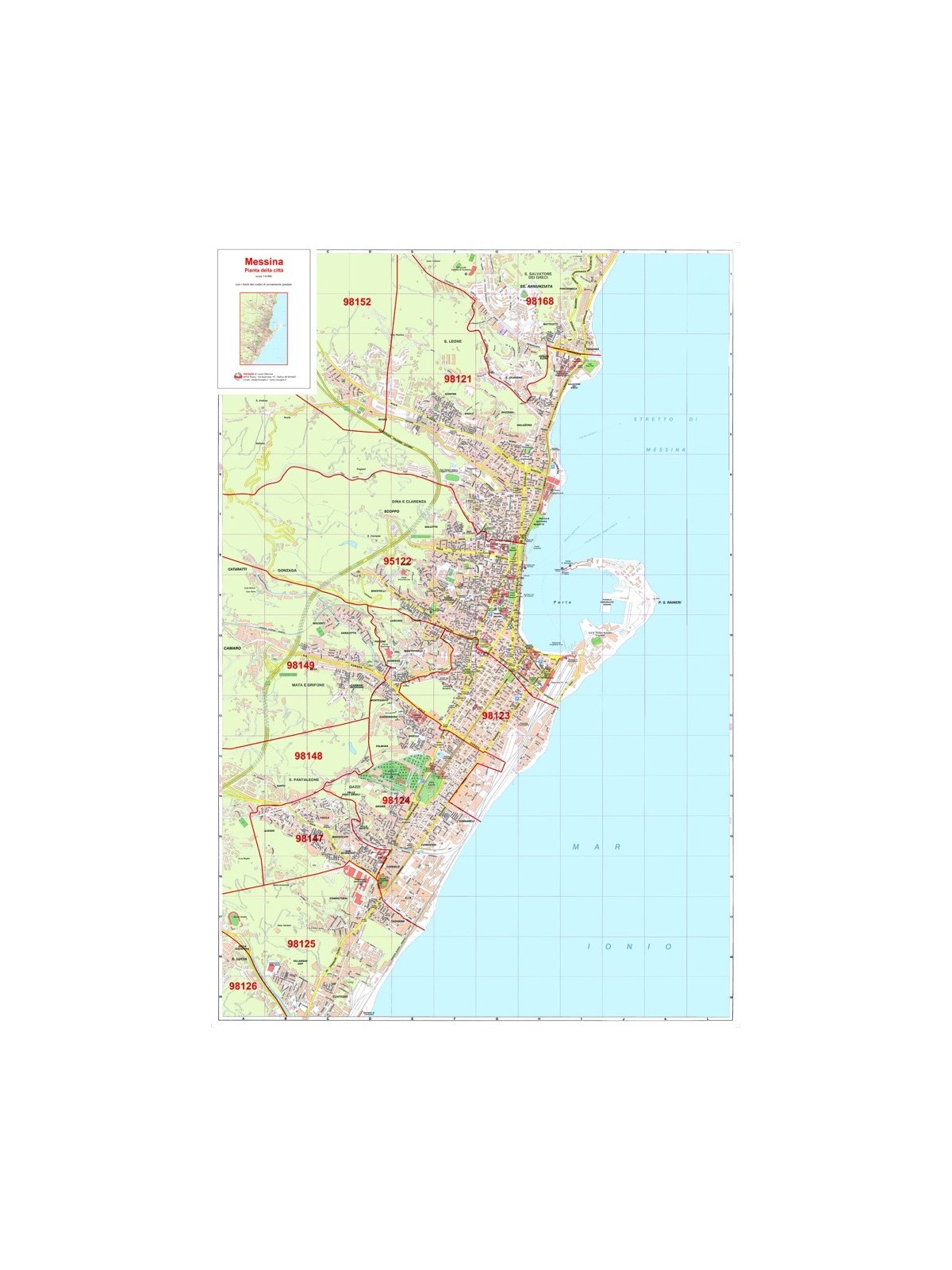 Città di Messina con CAP