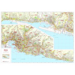 Plan of Genoa, with postal codes