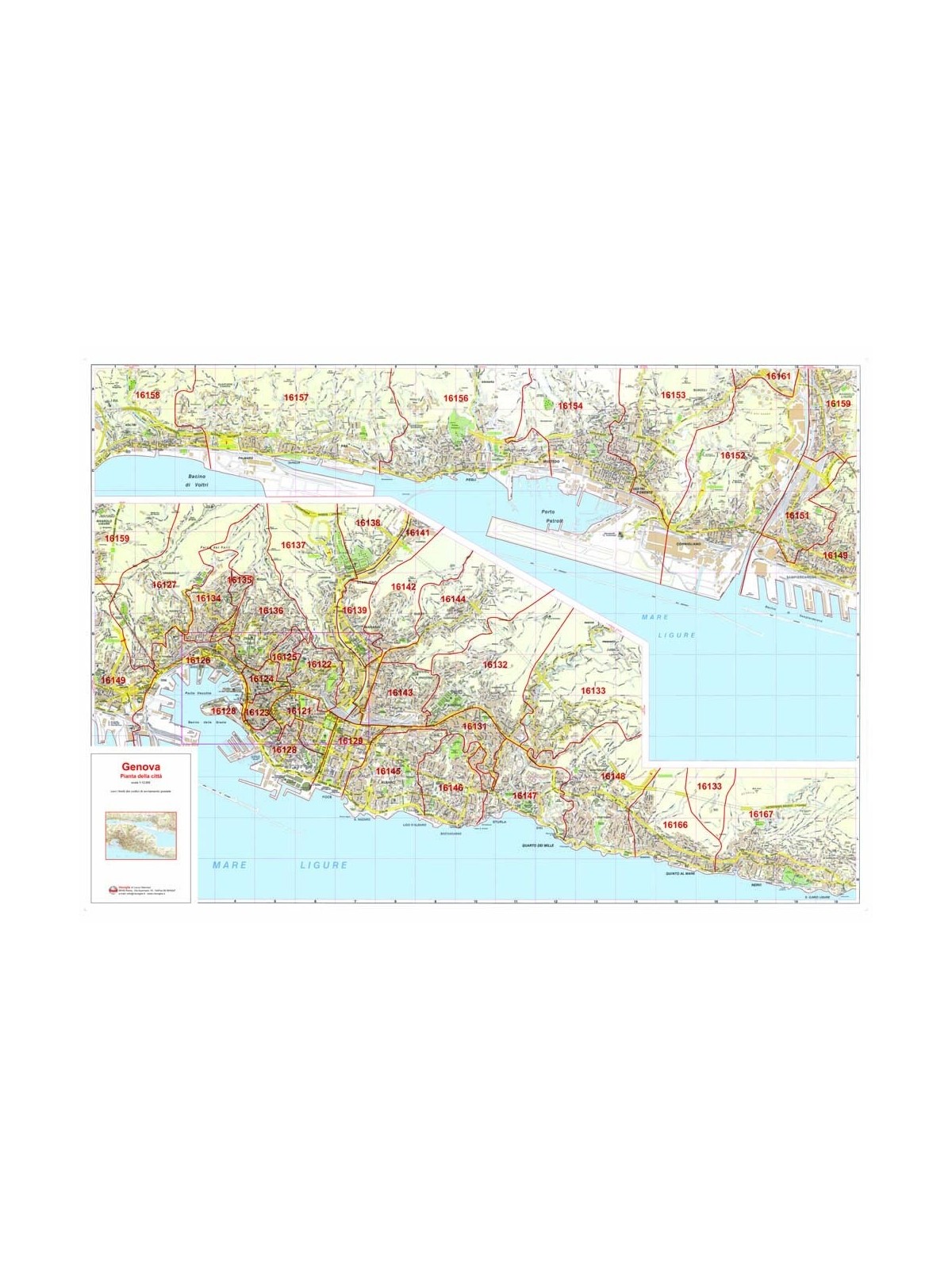 Città di Genova con CAP