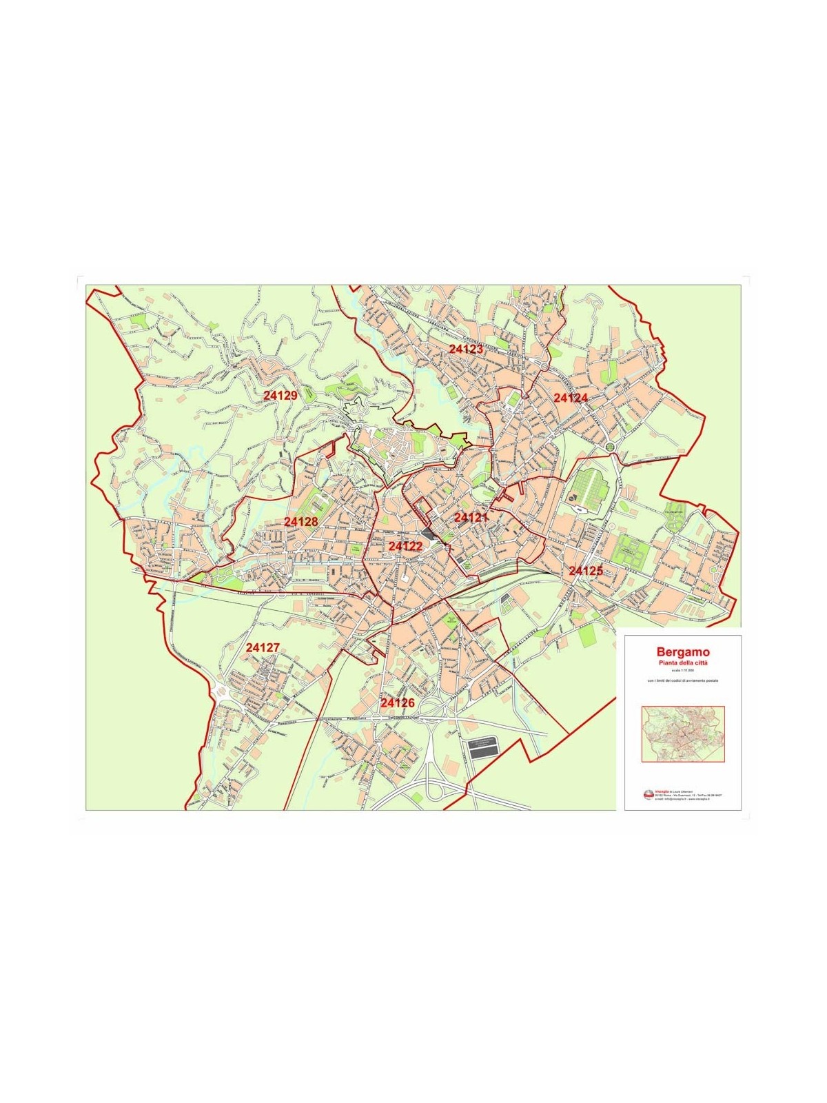 Città di Bergamo con CAP