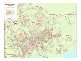 Mappa della Città di Mestre-Marghera con CAP