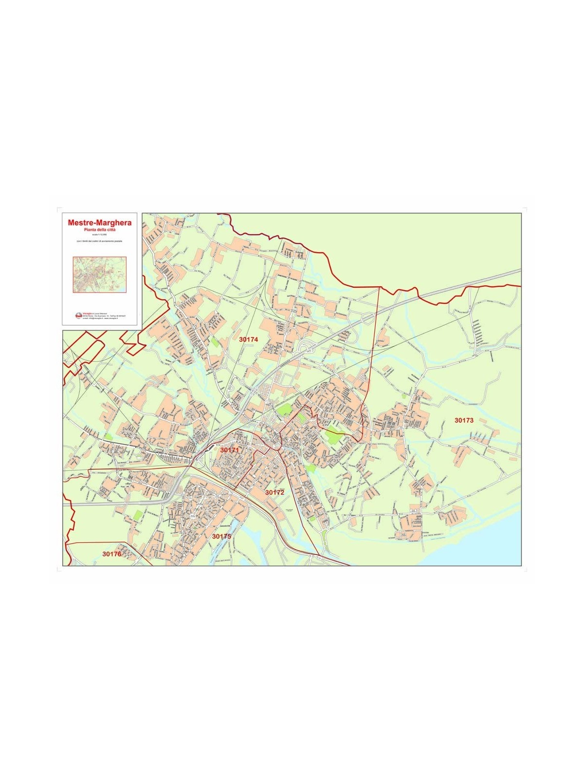 Città di Mestre-Marghera con CAP