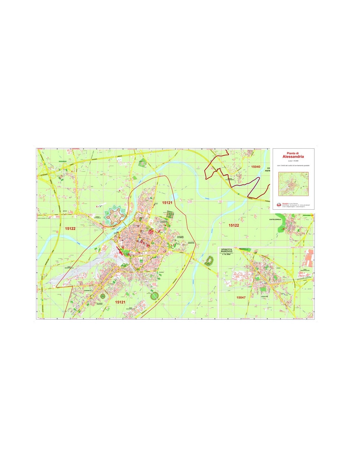 Città di Alessandria con CAP
