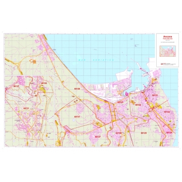 Mappa della Città di Ancona con CAP