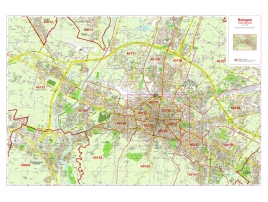 Mappa della Città di Bologna con CAP