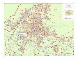 Mappa della Città di Brescia con CAP