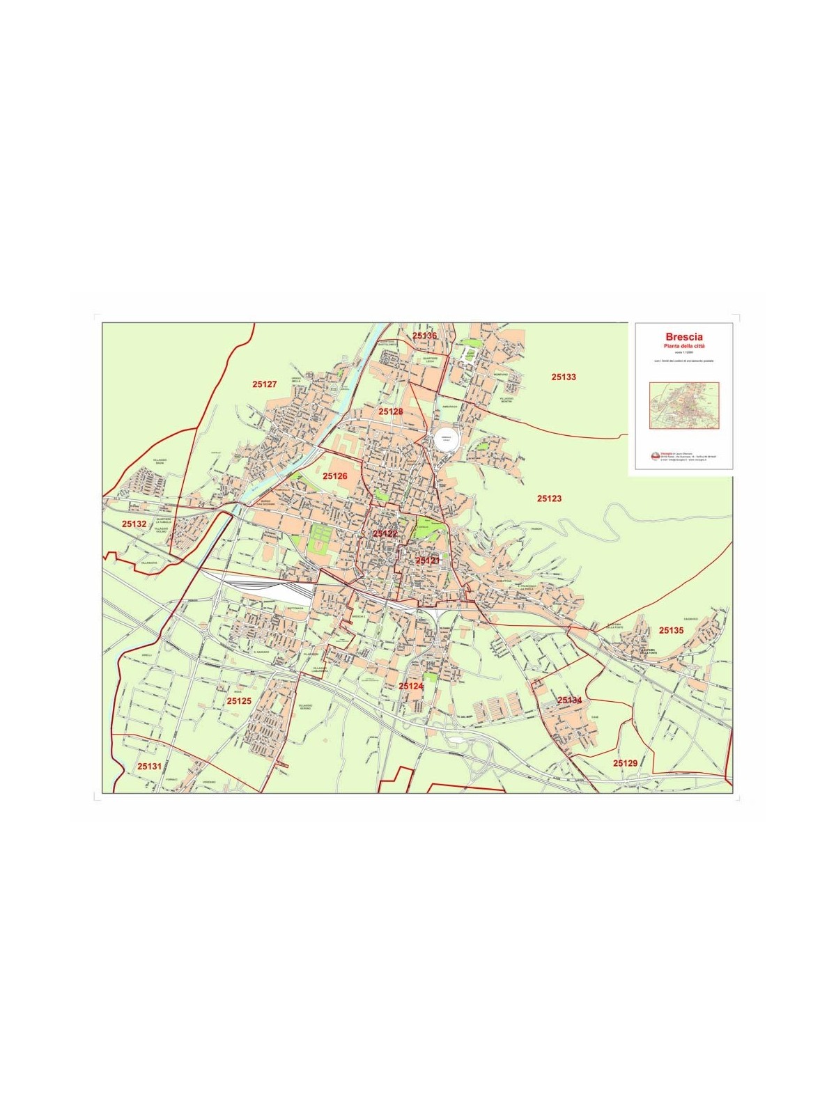 Città di Brescia con CAP