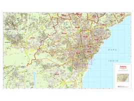 Mappa della Città di Catania con CAP