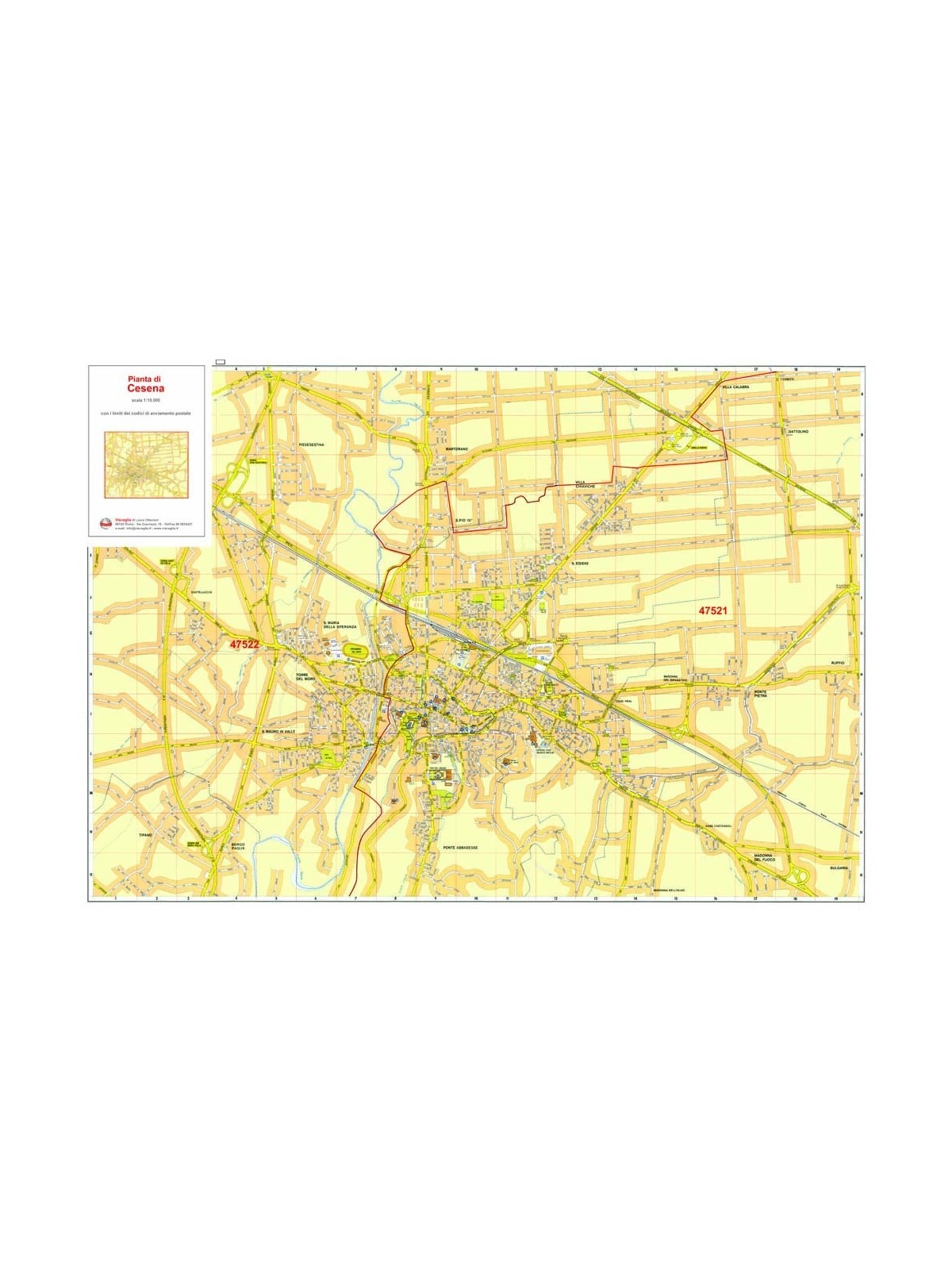 Città di Cesena con CAP